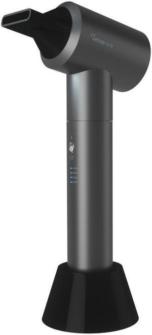 Wireless Intelligent Hair Dryer with Hot Wind and Natural Air Blower and Battery Seperate Design Cordless Cordless Use Free Blowing