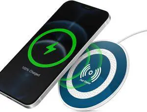 HyperGear 15W Blue ChargePad Pro Wireless Fast Charger w/ Adapter