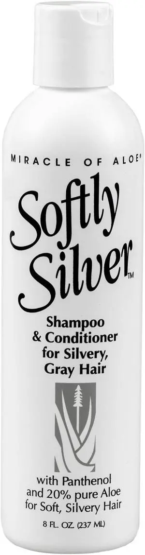 Softly Silver Gray Hair Shampoo/Conditioner, 8 oz bottle