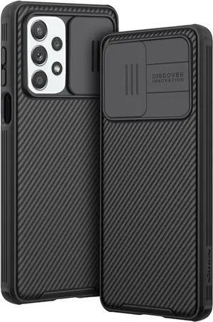 Honfomy for Samsung Galaxy A73 5G Case, Samsung A73 5G Case with Slide Camera Protector, for Galaxy A73 5G Shockproof Protective TPU Case, Texture Design Cover Phone Case