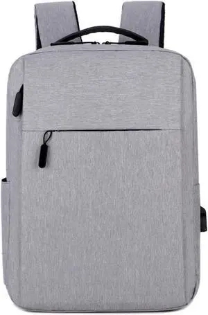 Honfomy Laptop Backpack Business Casual Multi-function Bag with USB Charging Minimalist Shoulder Bag Travel Schoolbag for Men Women Students Grey