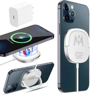 Magnetic Wireless Charger, Compatible with MagSafe Charger, 15W Fast Charging Pad for iPhone 13/13 Pro/13 Pro Max/13 mini/12/12 Pro/12 Pro Max /12 Mini AirPods Pro (Include Adapter) Magnetic Wireless Charger, Compatible with MagSafe Charger, 15W Fast Charging Pad for iPhone 13/13 Pro/13 Pro Max/13 mini/12/12 Pro/12 Pro Max /12 Mini AirPods Pro (Include Adapter)