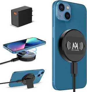 Magnetic Wireless Charger, Compatible with MagSafe Charger, 15W Fast Charging Pad for iPhone 13/13 Pro/13 Pro Max/13 mini/12/12 Pro/12 Pro Max /12 Mini AirPods Pro (Include Adapter) Magnetic Wireless Charger, Compatible with MagSafe Charger, 15W Fast Charging Pad for iPhone 13/13 Pro/13 Pro Max/13 mini/12/12 Pro/12 Pro Max /12 Mini AirPods Pro (Include Adapter)