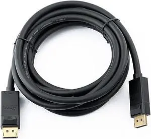 3ft Computer Monitor Cable Displayport to Displayport 4k 60hz Male to Male DP to DP Cord with Gold Plated Connector for Laptop PC Gaming (3 Feet, Black) 3ft Computer Monitor Cable Displayport to Displayport 4k 60hz Male to Male DP to DP Cord with Gold Plated Connector for Laptop PC Gaming (3 Feet, Black)