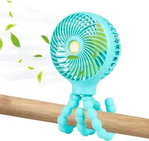 Mini Baby Stroller Fan, Handheld Personal Portable Clip On Fan with Flexible Tripod for Stroller Peloton Bike Desk Treadmill Crib Car Seat Outdoor Camping, USB or Battery Powered Mini Baby Stroller Fan, Handheld Personal Portable Clip On Fan with Flexible Tripod for Stroller Peloton Bike Desk Treadmill Crib Car Seat Outdoor Camping, USB or Battery Powered