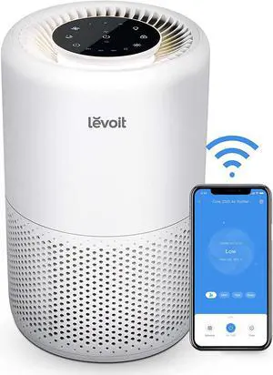 Air Purifiers for Home Large Room, Smart WiFi Alexa Control, H13 True HEPA Filter for Allergies, Pets, Somke, Dust, Pollen, Ozone Free, 24dB Quiet Cleaner for Bedroom, Core 200S, White Air Purifiers for Home Large Room, Smart WiFi Alexa Control, H13 True HEPA Filter for Allergies, Pets, Somke, Dust, Pollen, Ozone Free, 24dB Quiet Cleaner for Bedroom, Core 200S, White