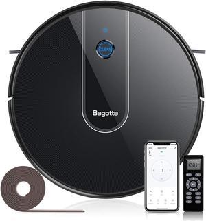 Robotic Vacuum Cleaner, Upgrade Robot Vacuum with Self-Charging, 1600pa Strong Suction, 120 mins Runtime, Compatible with Alexa Wi-Fi, Ideal for Hard Floors Carpet