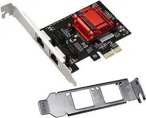 Dual-Port PCIe Gigabit Network Card 1000M PCI Express Ethernet Adapter with Intel 82575/82576 Two Ports LAN NIC Card for Support PXE for Windows/Windows Server/Linux/Freebsd /DOS with Low Profile Dual-Port PCIe Gigabit Network Card 1000M PCI Express Ethernet Adapter with Intel 82575/82576 Two Ports LAN NIC Card for Support PXE for Windows/Windows Server/Linux/Freebsd /DOS with Low Profile