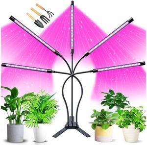 Grow Lights for Indoor Plants 150 LED Grow Light for Seed Starting with Red Blue Spectrum 3912H Timer 10 Dimmable Levels  3 Switch Modes Adjustable Gooseneck Suitable for Various Plant
