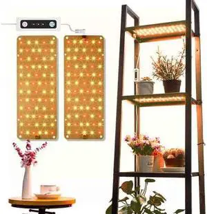 Grow Lights for Indoor Plants, 20W Full Spectrum LED Grow Light with Auto ON & Off Timer, 132 LEDs Sunlike Plant Light for Hydroponics, Succulents & More, Easy to Assemble(2Pcs) Grow Lights for Indoor Plants, 20W Full Spectrum LED Grow Light with Auto ON & Off Timer, 132 LEDs Sunlike Plant Light for Hydroponics, Succulents & More, Easy to Assemble(2Pcs)
