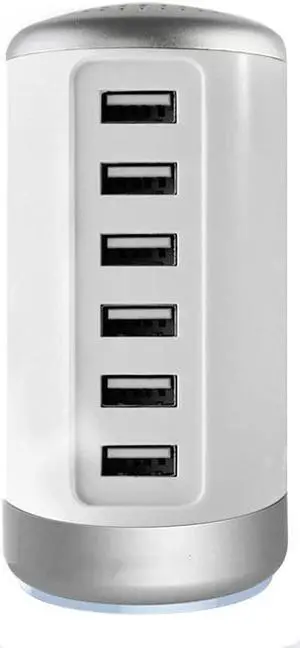 Universal USB Charger 6-Port Desktop USB Charging Station Hub with Smart Identification Technology for Phone,Tablets,and More Universal USB Charger 6-Port Desktop USB Charging Station Hub with Smart Identification Technology for Phone,Tablets,and More