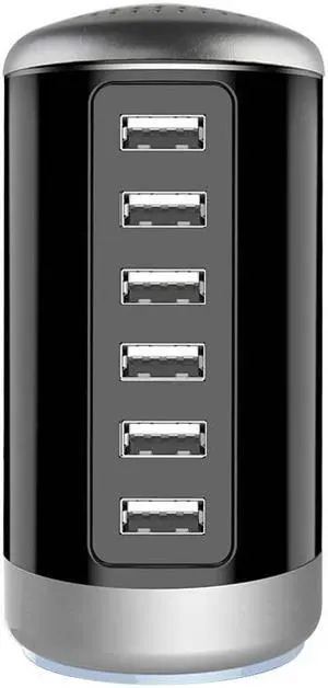 Universal USB Charger 6-Port Desktop USB Charging Station Hub with Smart Identification Technology for Phone,Tablets,and More Universal USB Charger 6-Port Desktop USB Charging Station Hub with Smart Identification Technology for Phone,Tablets,and More