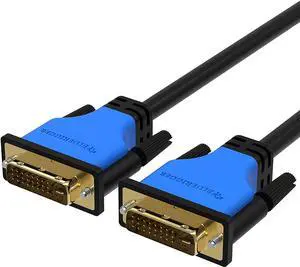 DVI to DVI Monitor Cable (3FT, 24+1 Dual Link, Digital Video Cable, Male to Male) - for Gaming, DVD, Laptops, HDTV and Projector DVI to DVI Monitor Cable (3FT, 24+1 Dual Link, Digital Video Cable, Male to Male) - for Gaming, DVD, Laptops, HDTV and Projector