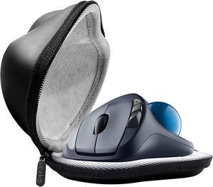 Mouse Travel Case Compatible with Logitech M570 / Ergo M575 Wireless Trackball Computer Mouse - Case Only (Black/Grey)