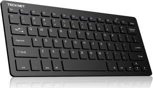 Wireless Keyboard, 2.4GHz Ultra Slim Portable Compact Size Quite Small Keyboards for PC, Desktop, Smart TV, Notebook, Laptop, Windows 7/8 /10, Max Ios