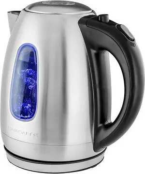 Portable Electric Hot Water Kettle 1.7 Liter Stainless Steel 1100 Watt Power Fast Heating Element Countertop Tea Maker Boiler Heater with Automatic Shut-Off & Boil Dry Protection Silver KS96S Portable Electric Hot Water Kettle 1.7 Liter Stainless Steel 1100 Watt Power Fast Heating Element Countertop Tea Maker Boiler Heater with Automatic Shut-Off & Boil Dry Protection Silver KS96S
