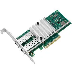 PCI-E X8 10G Dual SFP+ Port Fiber Optic Network Card, X520-DA2 with Intel 82599 Chip Ethernet Adapter Server E10G42BF Support Windows Server/Linux/VMware PCI-E X8 10G Dual SFP+ Port Fiber Optic Network Card, X520-DA2 with Intel 82599 Chip Ethernet Adapter Server E10G42BF Support Windows Server/Linux/VMware