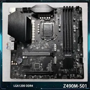 100% Working Msi Z490M-S01 Desktop Motherboard LGA1200 DDR4 128G SUPPORT I9 M.2*2 USB3.2 SATA3 M-ATX Original Quality