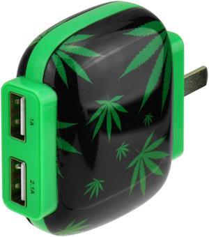 Green Leaf Dual USB Wall Charger