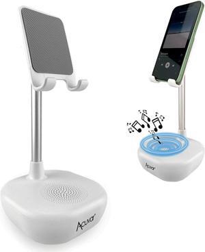 Acuvar Bluetooth Wireless Speaker with Adjustable Smartphone and Tablet Stand Holder with Built in Rechargeable Battery for Home and Office for Phones & Tablets