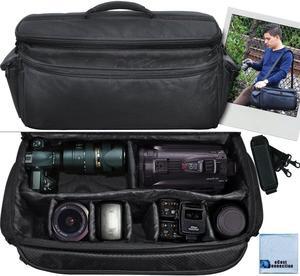 Extra Large Soft Padded Camcorder Equipment Bag/Case for Canon XA10, XA20, XA25, XH-G1s, XL2 and More Cameras and DSLR