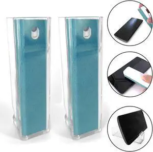 2-Pack Acuvar All in One Screen Cleaning Sprays with Microfiber and Phone Stand. Cleans and Removes Oil and Dirt from Smartphones, Tablets, LCD, LED Laptop, TV Screens, and More