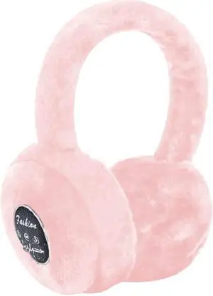Acuvar Wireless Bluetooth 5.0 Rechargeable Over The Ear Headphone Earmuffs with Extra Soft and Warm Fabric, Microphone, Powerful Surround Stereo Bass and Passive Noise Cancelling Pink