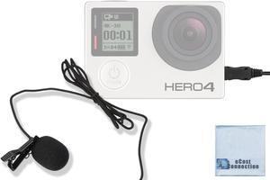 Acuvar 47" inch Lavalier Directional Microphone for GoPro HERO3, HERO3+, HERO4