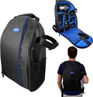 15.6 Camera Backpack Bag with Laptop Compartment For Dslr/slr Mirrorless Camera Case For Sony Canon Nikon Camera/Lens/Tripod Parts, Blue