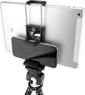 2 in 1 Universal Tablet Tripod Mount and Universal Smartphone Mount Holder for All Smartphones and Tablets