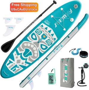 SUP Stand Up Paddle Board 10'6"x33''x6'' Inflatable Paddleboard Soft Top Surfboard with ISUP Accessories Sup Board Surf Board Wakeboard Water Sports