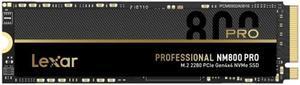 Lexar Professional NM800 PRO SSD 1TB PCIe Gen4 NVMe M.2 2280 Internal Solid State Drive, Up to 7500MB/s Read, for PS5, Gamers and Creators (LNM800P001T-RNNNG)