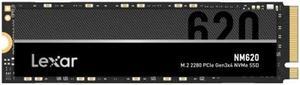 Lexar NM620 SSD 2TB PCIe Gen3 NVMe M.2 2280 Internal Solid State Drive, Up to 3300MB/s Read, for Gamers and PC Enthusiasts (LNM620X002T-RNNNU)