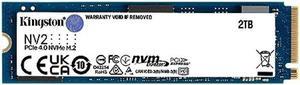 Kingston NV2 2TB M.2 2280 NVMe Internal SSD | PCIe 4.0 Gen 4x4 | Up to 3500 MB/s | SNV2S/2000G, White