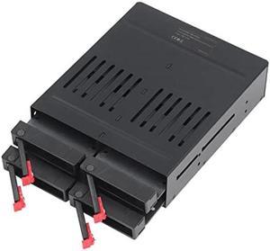 ICY DOCK Hot Swap 3 Bay 3.5 Inch SATA/SAS HDD Docking Enclosure Mobile Rack  in 2 x 5.25 Inch Drive Bay (Include 3X SATA Cables) | flexiDOCK MB830SP-B
