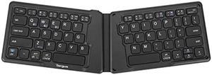 Targus Ergonomic Foldable Bluetooth Antimicrobial Keyboard, Black (AKF003US)