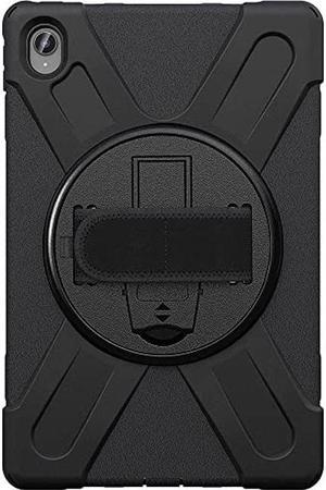 SaharaCase Protection Hand Strap Series Case Cover for Lenovo Tab P11 2021 Shockproof Bumper Heavy Duty Rugged Protection Antislip Integrated Kickstand  Black