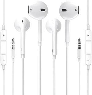 2 Pack Wired Apple Earbuds/Headphones/Earphones [ MFi Certified] with Mic, Volume Control Compatible with iPhone,iPod,iPad,Computer,MP4/3,Android Most 3.5mm Audio Devices