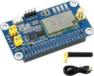 SX1262 LoRa HAT for Raspberry Pi Series Boards 915MHz Frequency Band,Support Data Transmission up to 5km,Wake on Radio,Wireless Config, Carrier Sensing, Communication Key