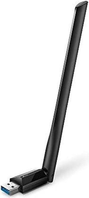 TP-Link USB WiFi-Adapter for Desktop PC, AC1300Mbps USB 3.0 WiFi Dual Band Network Adapter with 2.4GHz/5GHz High Gain Antenna(Archer T3U Plus), MU-MIMO, Windows 11/10/8.1/8/7/XP, Mac OS 10.9-10.15
