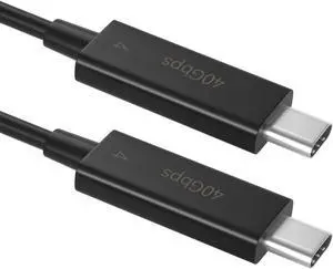 BolAAzuL Short USB-4 Cable 2.3ft/0.7m 40Gbps/100W, 8K USB 4 to USB 4 Cable USB 3/USB-C Compatible for Type-C Mac Books, i Pad Pro, Hub, Docking