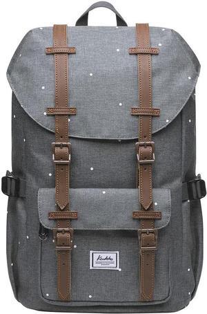 KAUKKO Laptop Outdoor Backpack, Traveling Rucksack Fits 15.6 Inch Laptop(5-7-Graypoint)