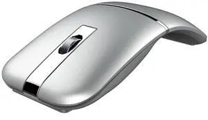 Bluetooth Wireless Arc Mouse, Dual Model (2.4G+BT5.1) Rotating Foldable Mouse for Microsoft, Rechargeable Portable Mice for Laptop, Notebook, PC, MacBook, Chromebook