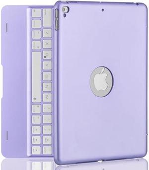 NOKBABO iPad Keyboard Case for iPad Pro 97 inch 2018 iPad 6th Gen 2017 iPad 5th Gen iPad Air 2  1 case with Keyboard 130deg Smart Folio Hard Back Cover Auto Wake and Sleep  Metallic Purple