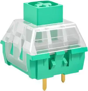 Ranked Kailh Box Key Switches for Mechanical Gaming Keyboards | Plate Mounted (Kailh Box Glazed Green, 65 Pcs)