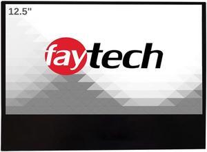faytech 12.5" 1080p Flat Touch Screen Portable Monitor - Lightweight Full HD LCD Monitor Panel, Perfect as a Second Screen for Work, Travel, and Home