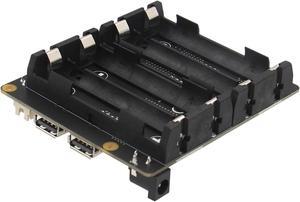 Geekworm X1202 4-Cell 5V UPS Shiled for Raspberry Pi 5| Max 5.1V 5A Output|Wide 6-18V Input|Auto Power On|Safe Shutdown|Power Loss Detection