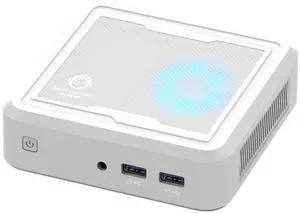 GenMachine Mini PC AMD Ryzen 5 3550H Mini Computers Up to 3.7GHz 4c/8t, 16GB DDR4, 512GB SSD & M.2 NVME, Gaming PC with Wifi5/BT4.2, Gaming/Office/Design - White