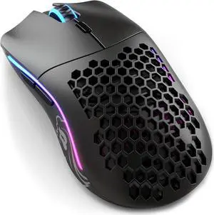 Glorious Model O- (Minus) Wireless Gaming Mouse - 65g Superlight Honeycomb Design, RGB, Ambidextrous, Lag Free 2.4GHz Wireless, Up to 71 Hours Battery - Matte Black