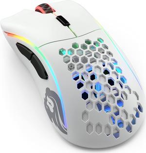 Glorious Model D- (Minus) Wireless Gaming Mouse - 67g Superlight Honeycomb Design, RGB, Ergonomic, Lag Free 2.4GHz Wireless, Up to 71 Hours Battery - Matte White